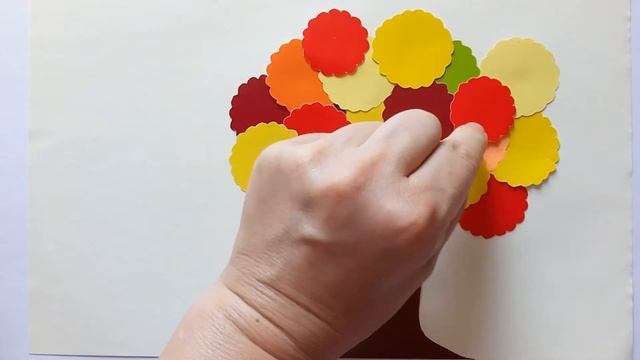 #Application "Autumn tree" (made of colored paper)# смотреть онлайн