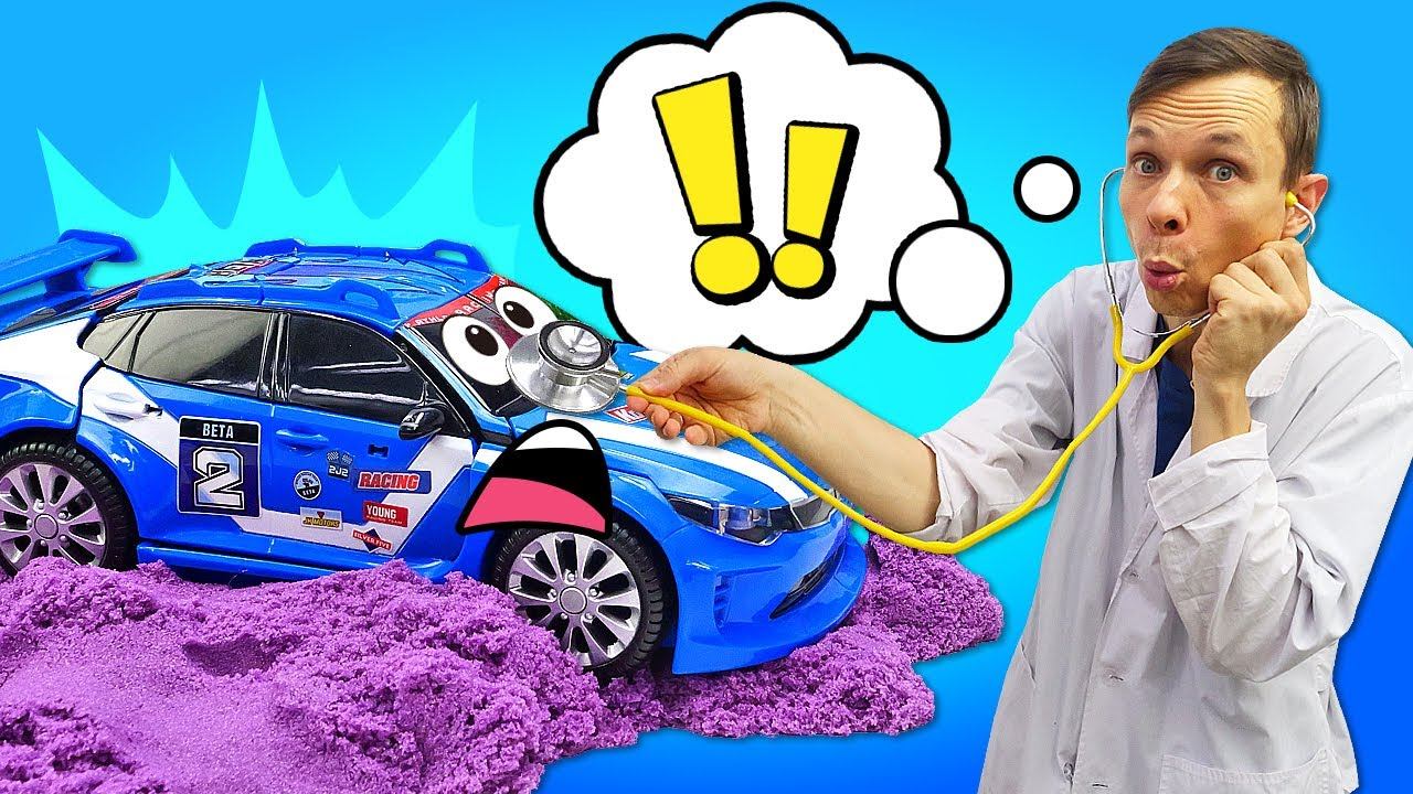 Тобот застрял в зыбучих песках! Роботы Трансфомеры в видео для мальчиков Доктор Ой смотреть онлайн