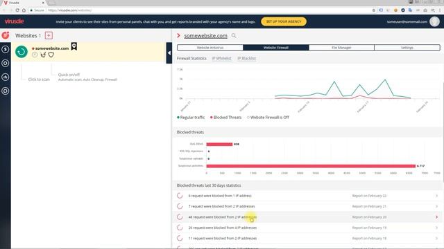 How to enable and work with website firewall (WAF) - Virusdie VideoTutorial 11 смотреть онлайн
