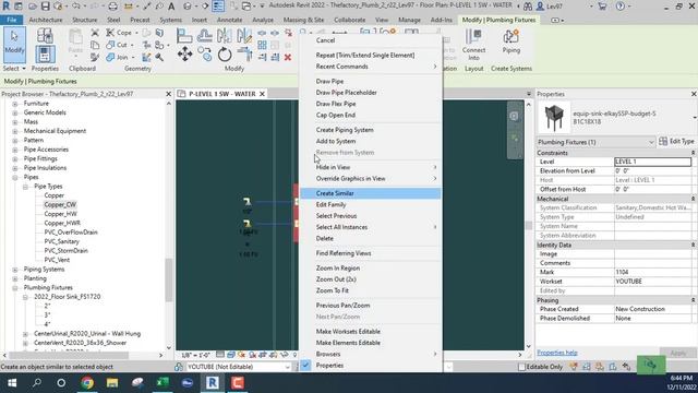 How To Add A New Pipe Size In Revit MEP...AND How To Let Revit Size Your Plumbing Pipes. смотреть онлайн