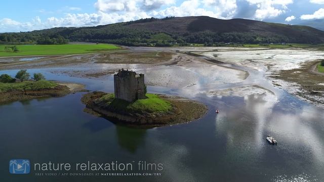 FLYING OVER SCOTLAND (Highlands   Isle of Skye) 4K UHD Drone Film + Healing Music for Stress Relief