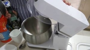 Планетарный миксер Sauter . Картофельное пюре , тесто для пиццы с помощью миксера .