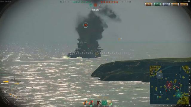 Бой на линкоре Конго 5 уровня смотреть онлайн