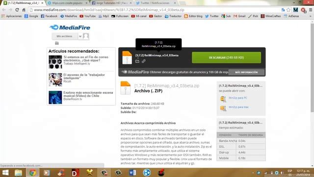 Como Instalar REI´S MINIMAP MOD MINECRAFT 1.7.2 - ESPAÑOL [HD] смотреть онлайн