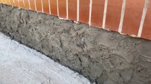 Ремонт фундамента. Цоколь под камень.