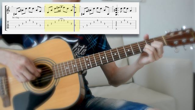 Space Rangers - Fei theme (acoustic guitar cover, tabs) смотреть онлайн