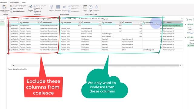 Power Query - Dynamic Coalesce multiple columns смотреть онлайн