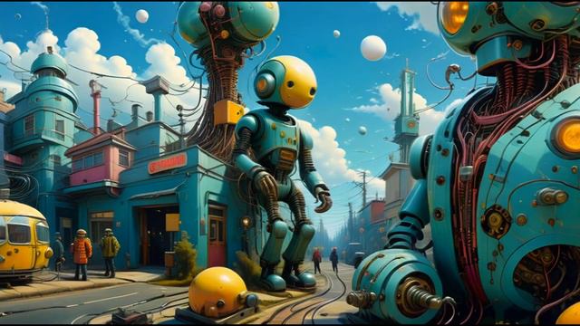 Robot's In Their Natural Habitat - AI Generated Video 4k