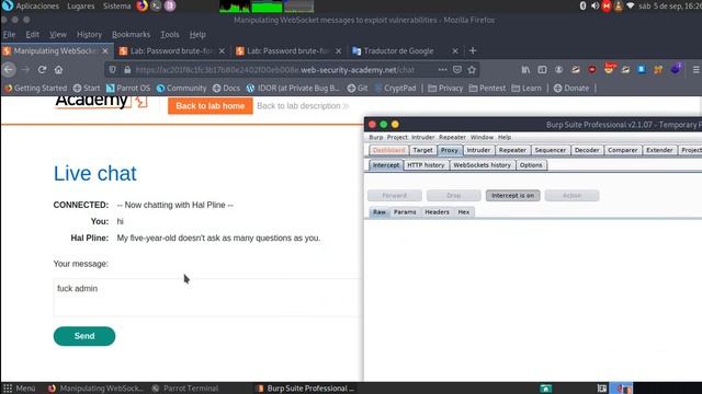 Manipulating WebSocket messages to exploit vulnerabilities смотреть онлайн