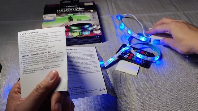 Xtreme Lit 6.5ft Indoor Motion Activated RGBW Color-Changing LED Light Strip, Battery Powered смотреть онлайн