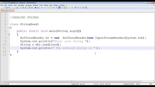 String Handling in Java - 1 смотреть онлайн