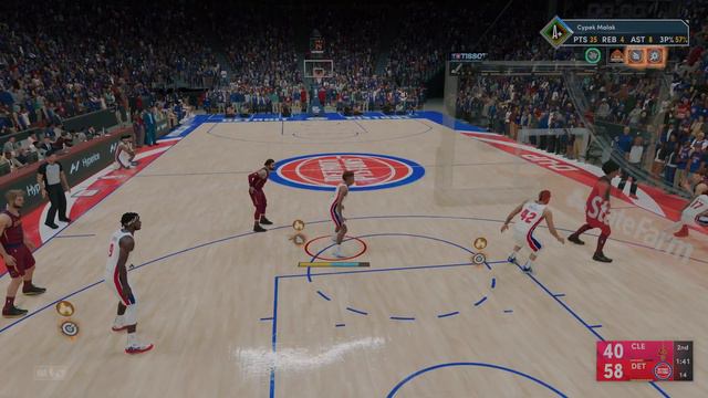 NBA 2k22 MyCareer - Season Game 49 - Cleveland Cavaliers vs Detroit Pistons (Hall of Fame) смотреть онлайн