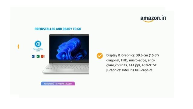 HP 15s 11th Gen Intel Core i5 15.6 inch Laptop?HD Anti-Glare Display/8GB RAM/512GB SSD/Win 11/Alexa смотреть онлайн