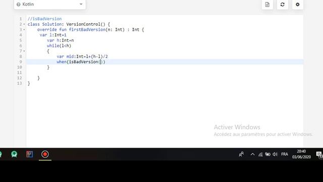 leettcod -First Bad Version(Kotlin) смотреть онлайн