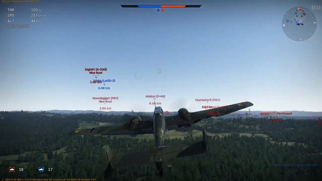 War Thunder Bf 110 C-4 Gameplay смотреть онлайн