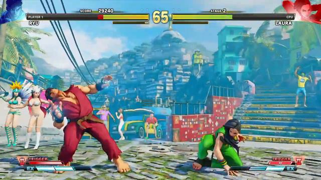 STREET FIGHTER V Gameplay CPU Difficulty Hard Playing Ryu +A New Challenger смотреть онлайн