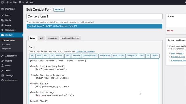 Add Radio Buttons In Contact Form 7 Tutorial смотреть онлайн