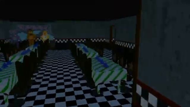 Карта фнаф 1 и аниматроники из фнаф 1 для Prisma 3d