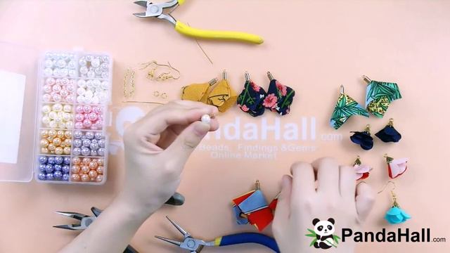 PandaHall видео учебник — — кулон серьги ручной работы ткани смотреть онлайн