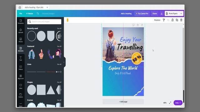 Poster Design With Canva | Flayer Design | Tourist Agency Design | Designtalk | смотреть онлайн
