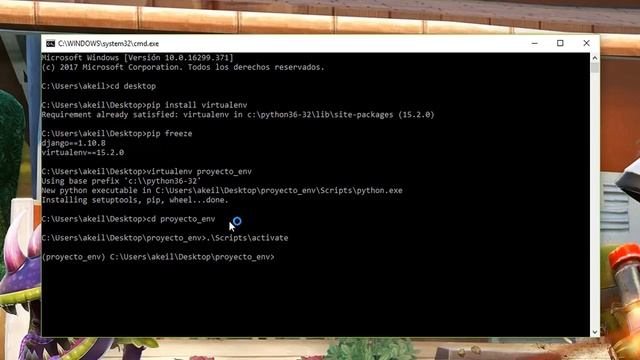 Como trabajar con Python 3.6 y Django (Ultima Version) Windows 10 смотреть онлайн