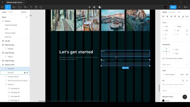 Designing a Contact Form for the Portfolio Website in Figma - 17/22 смотреть онлайн