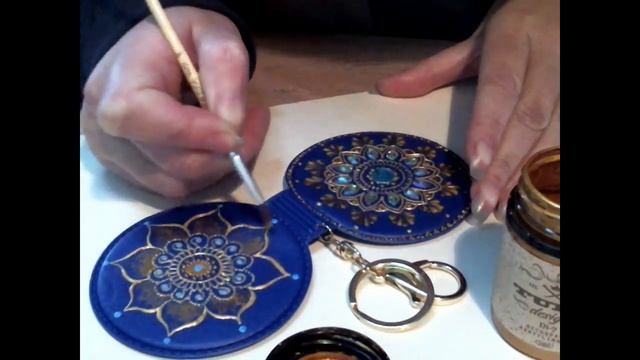 Роспись зеркала. Ч2 Mirror dot painting. P2 смотреть онлайн