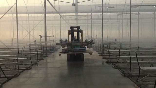 Дезинфекция теплицы двумя генераторами IGEBA TF W160 HD Теплица на 5 гектар смотреть онлайн