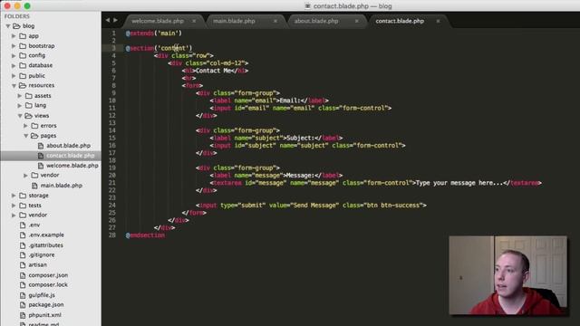 Part 7 - Partials with Blade [How to Build a Blog with Laravel 5 Series] смотреть онлайн