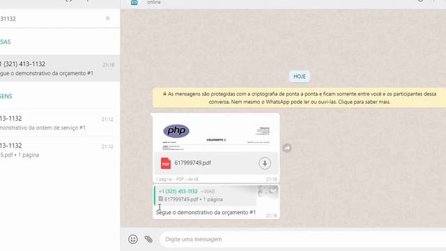 ERP PHP - ENVIO NOTIFICAÇÕES PARA WHATSAPP COM PHP смотреть онлайн