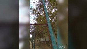 Забор из стеклопластиковых труб