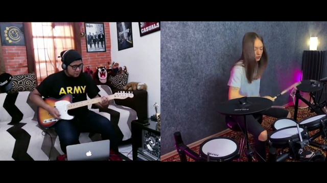 MACHINE GUN KELLY feat HALSEY | Forget Me Too | By.Harris F & Kristina R ( Guitar & Drum Cover ) смотреть онлайн