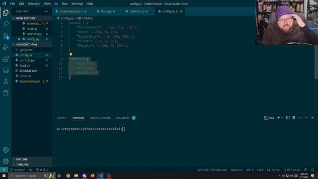 Snake Game - Refactoring to utilize multiple files смотреть онлайн