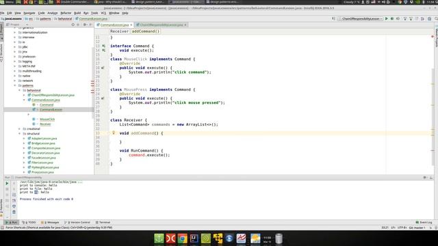 Урок Java 285: Patterns 18: Command смотреть онлайн