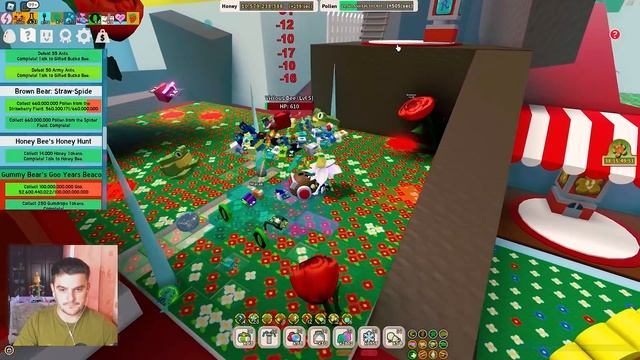 Куча квестов и прощание с Bee Bear в Bee Swarm Simulator смотреть онлайн