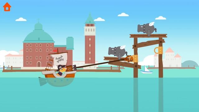 Динозаврики Пираты. Игра для детей. Морские приключения Капитана Тирекса в поисках сокровищ смотреть онлайн