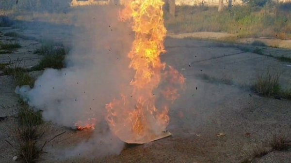 Вулкан из спичек The volcano of matches сделый сам