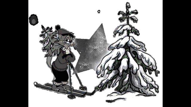 C новым годом! Рисованное видео Поздравление смотреть онлайн