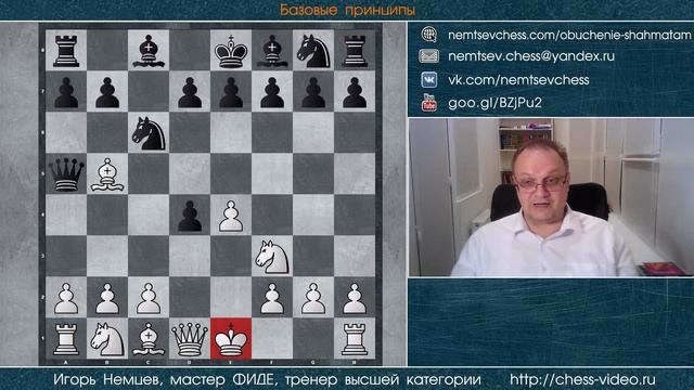 Базовые принципы шахмат № 19. Делайте Рокировку как можно раньше. Игорь Немцев. Обучение шахматам смотреть онлайн