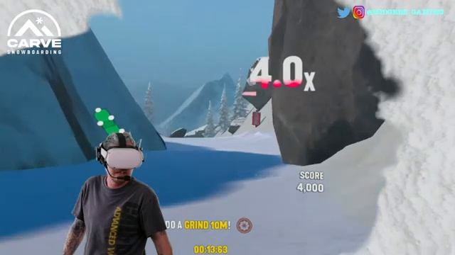 Carve Snowboarding VR | Oculus Quest 2 | FLY HIGH AND GRAB SOME AIR! смотреть онлайн