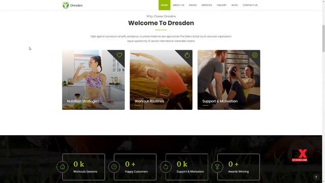 Dresden - WordPress Theme for Fitness and Life Coaching Website смотреть онлайн