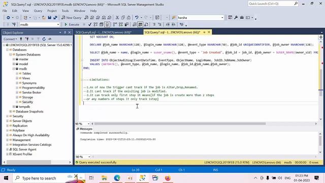 How To Know Who Create the Job in MS SQL Server | SQL Auditing on MSDB Jobs смотреть онлайн