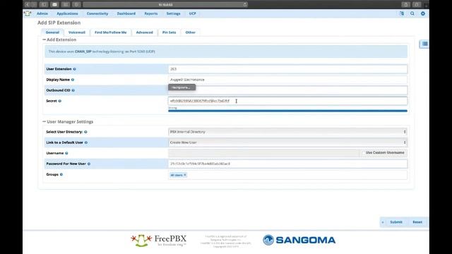 Инструкция по созданию внутреннего номера в (FreePBX) Asterisk смотреть онлайн