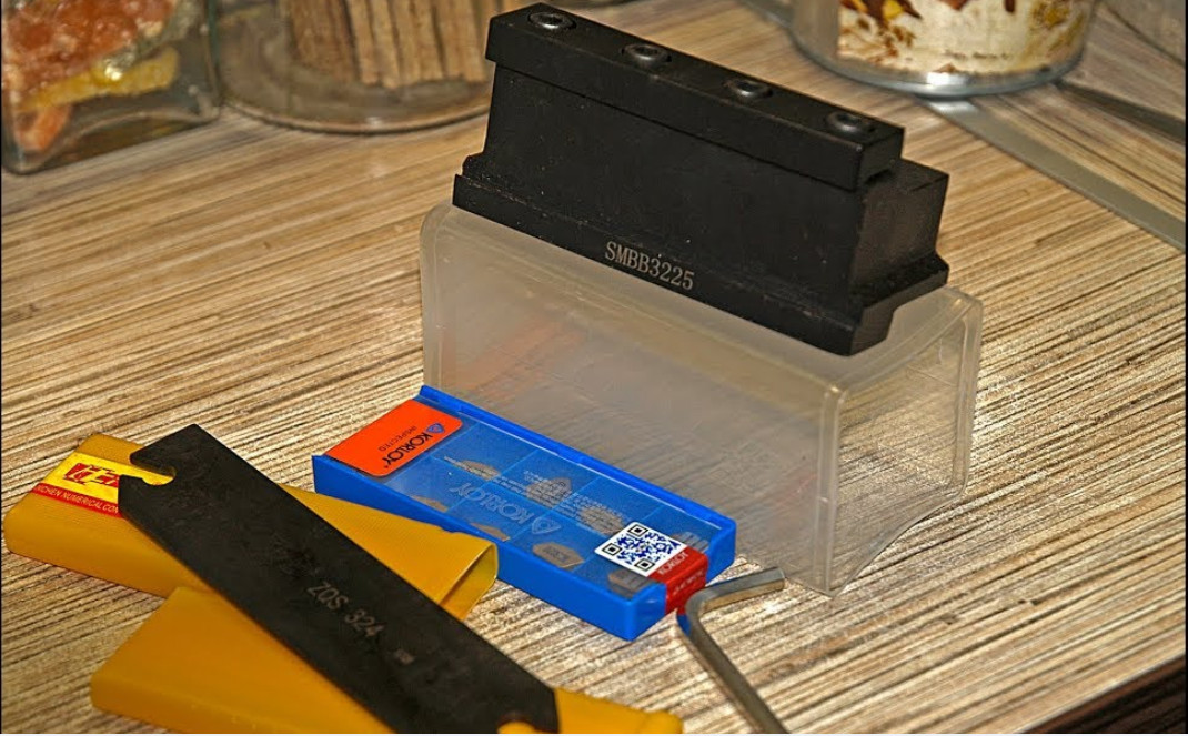 Токарный отрезной резец SMBB 3225 с Алиэкспресс. Небольшой тест.Окончание. смотреть онлайн