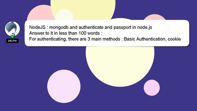 NodeJS : mongodb and authenticate and passport in node.js смотреть онлайн
