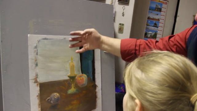 Цветовой этюд с источником освещения