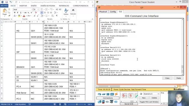 2.3.2.4 - 6.5.2.5 Lab - Troubleshooting IPv4 and IPv6 Static Routes смотреть онлайн
