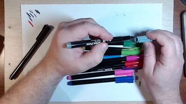 Erhaft Studio drawing markers with brush 12 colors MP72187 unboxing review reviews (2) смотреть онлайн