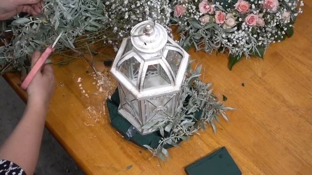 Композиция на стол гостей с фонарём смотреть онлайн