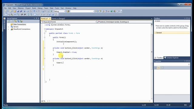 C# Создание секундомера смотреть онлайн